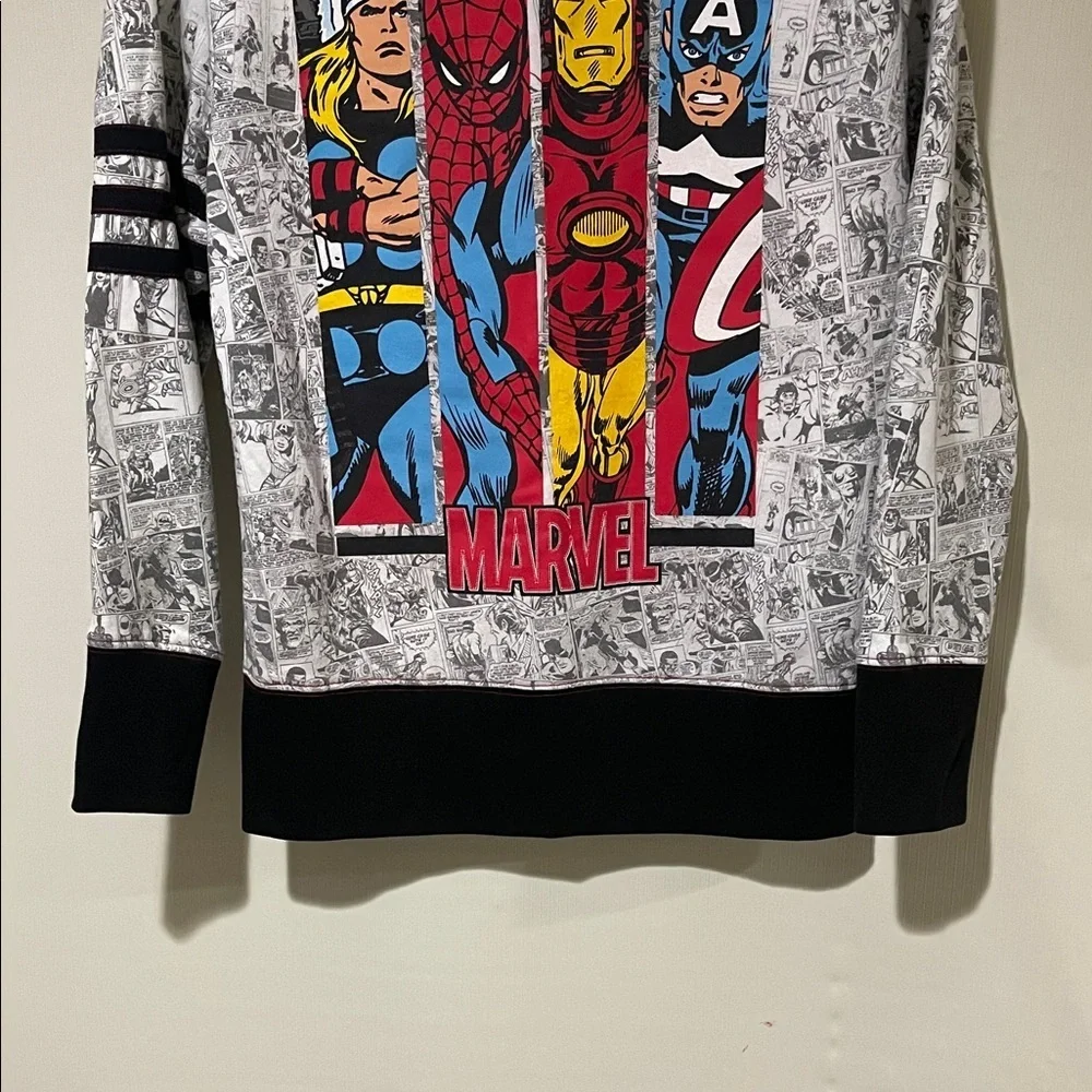Marvel Kids Graphic Superhero Hoodie in Black and White Like New Condition SZ XS